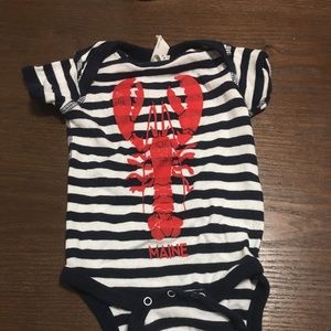 Maine lobster onesie